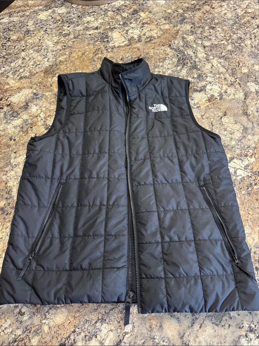 The North Face Black Quilted Insulated Vest - Picture 1 of 3